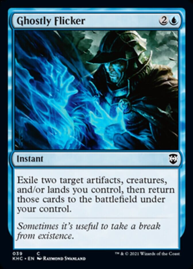 Ghostly Flicker [Kaldheim Commander] MTG Single Magic: The Gathering  | Multizone: Comics And Games