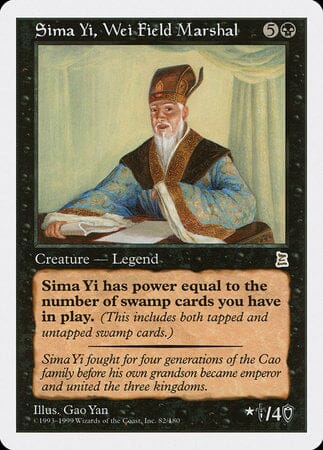 Sima Yi, Wei Field Marshal [Portal Three Kingdoms] MTG Single Magic: The Gathering  | Multizone: Comics And Games