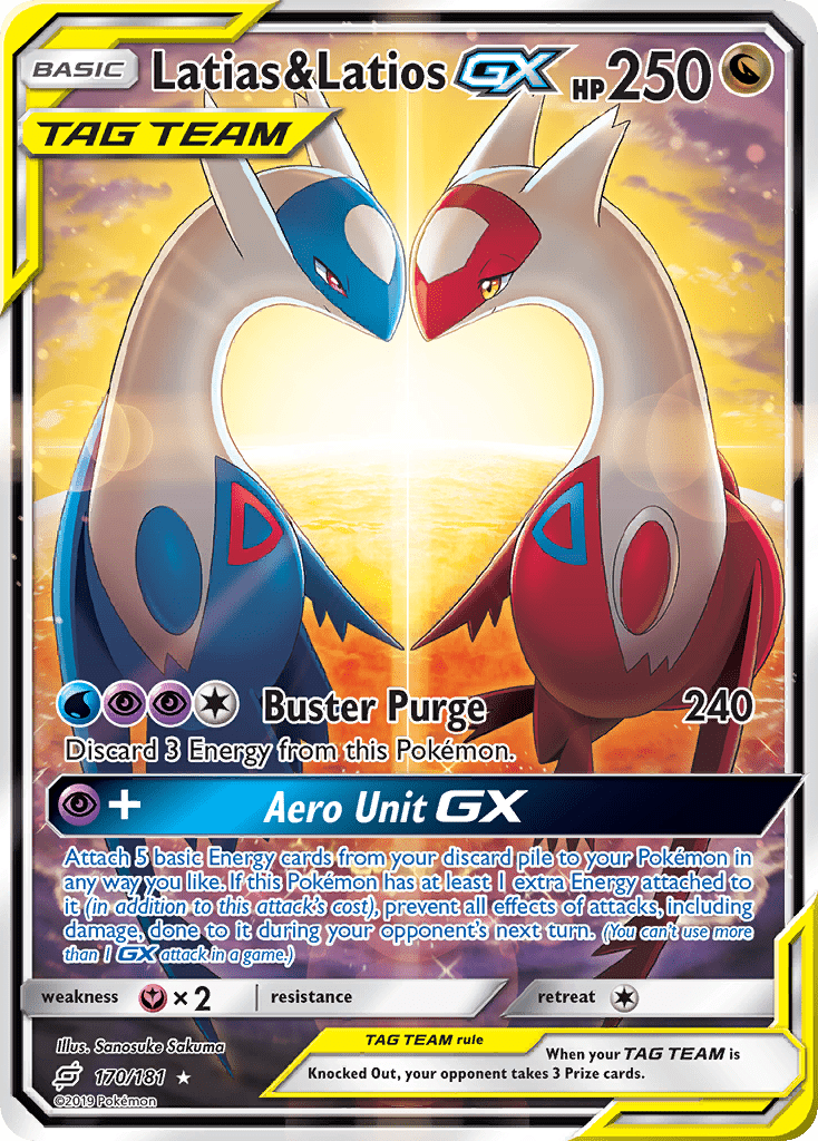 Latias & Latios GX (170/181) [Sun & Moon: Team Up] Pokemon Single Pokémon  | Multizone: Comics And Games
