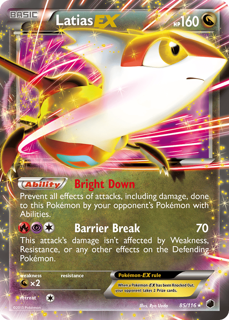 Latias EX (85/116) [Black & White: Plasma Freeze] Pokemon Single Pokémon  | Multizone: Comics And Games