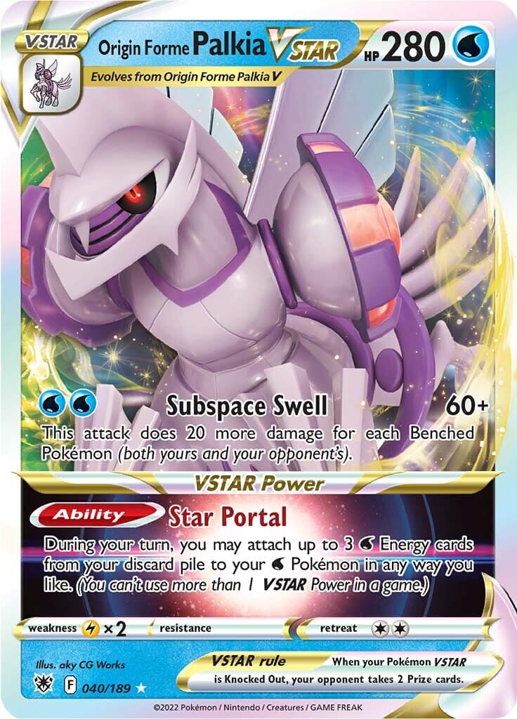 Origin Forme Palkia VSTAR (040/189) [Sword & Shield: Astral Radiance] Pokemon Single Pokémon  | Multizone: Comics And Games