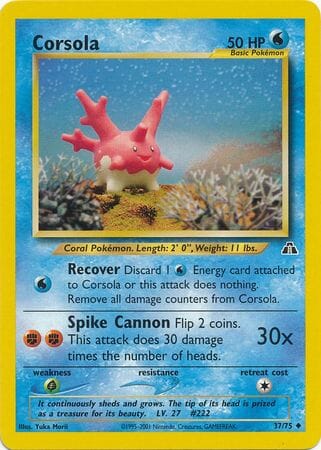 Corsola (37/75) [Neo Discovery Unlimited] Pokemon Single Pokémon  | Multizone: Comics And Games