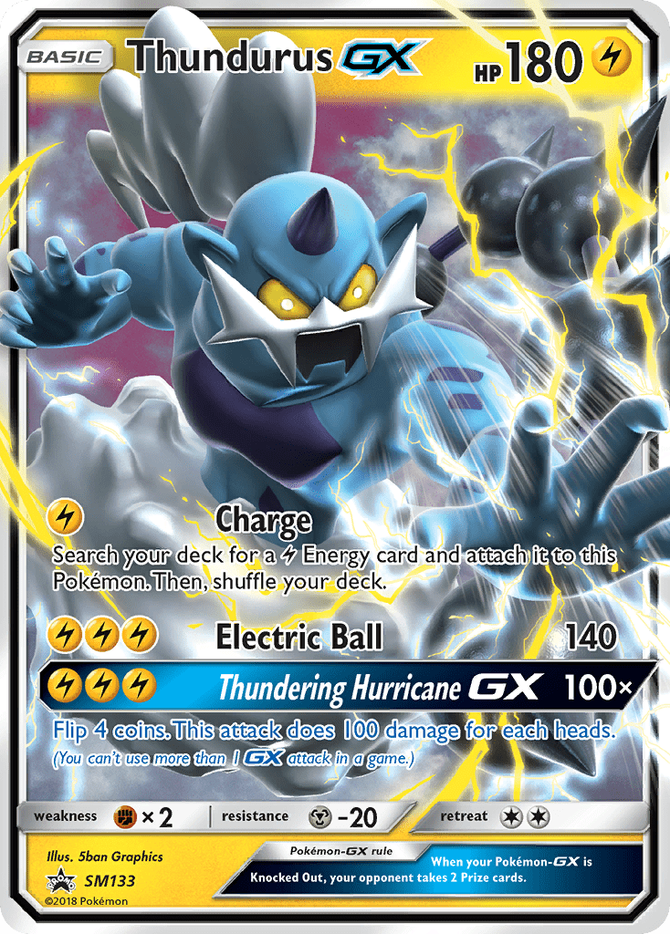 Thundurus GX (SM133) [Sun & Moon: Black Star Promos] Pokemon Single Pokémon  | Multizone: Comics And Games