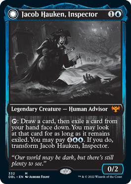 Jacob Hauken, Inspector // Hauken's Insight [Innistrad: Double Feature] MTG Single Magic: The Gathering  | Multizone: Comics And Games