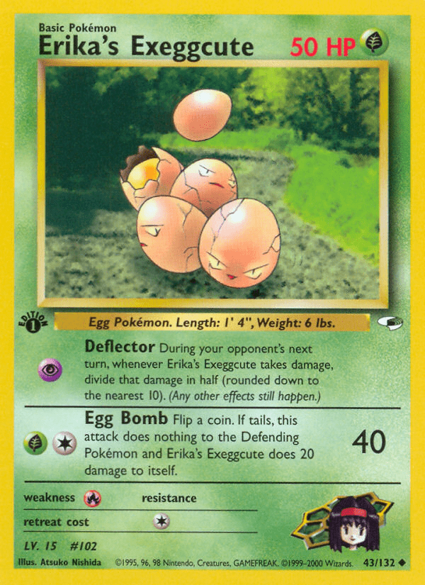 Erika's Exeggcute (43/132) [Gym Heroes 1st Edition] Pokemon Single Pokémon  | Multizone: Comics And Games
