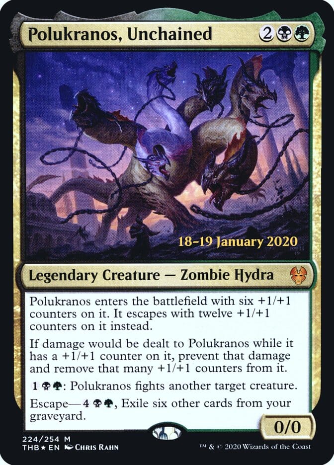 Polukranos, Unchained [Theros Beyond Death Prerelease Promos] MTG Single Magic: The Gathering  | Multizone: Comics And Games