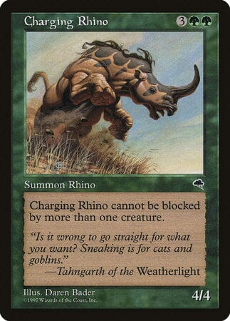 Charging Rhino [Tempest] MTG Single Magic: The Gathering  | Multizone: Comics And Games