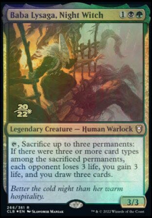 Baba Lysaga, Night Witch [Commander Legends: Battle for Baldur's Gate Prerelease Promos] MTG Single Magic: The Gathering  | Multizone: Comics And Games