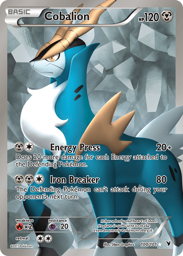 Cobalion (100/101) [Black & White: Noble Victories] Pokemon Single Pokémon  | Multizone: Comics And Games