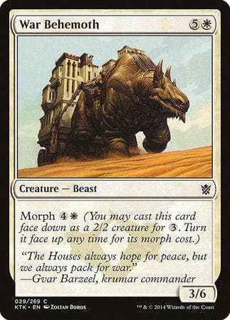 War Behemoth [Khans of Tarkir] MTG Single Magic: The Gathering  | Multizone: Comics And Games
