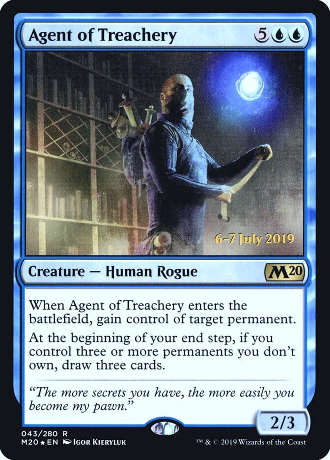 Agent of Treachery [Core Set 2020 Prerelease Promos] MTG Single Magic: The Gathering  | Multizone: Comics And Games