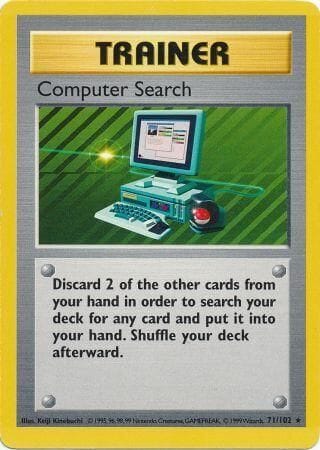 Computer Search (71/102) [Base Set Shadowless Unlimited] Pokemon Single Pokémon  | Multizone: Comics And Games
