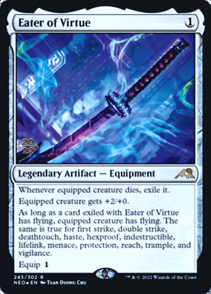 Eater of Virtue [Kamigawa: Neon Dynasty Prerelease Promos] MTG Single Magic: The Gathering  | Multizone: Comics And Games