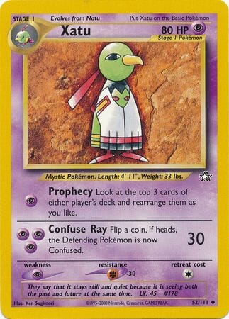 Xatu (52/111) [Neo Genesis Unlimited] Pokemon Single Pokémon  | Multizone: Comics And Games