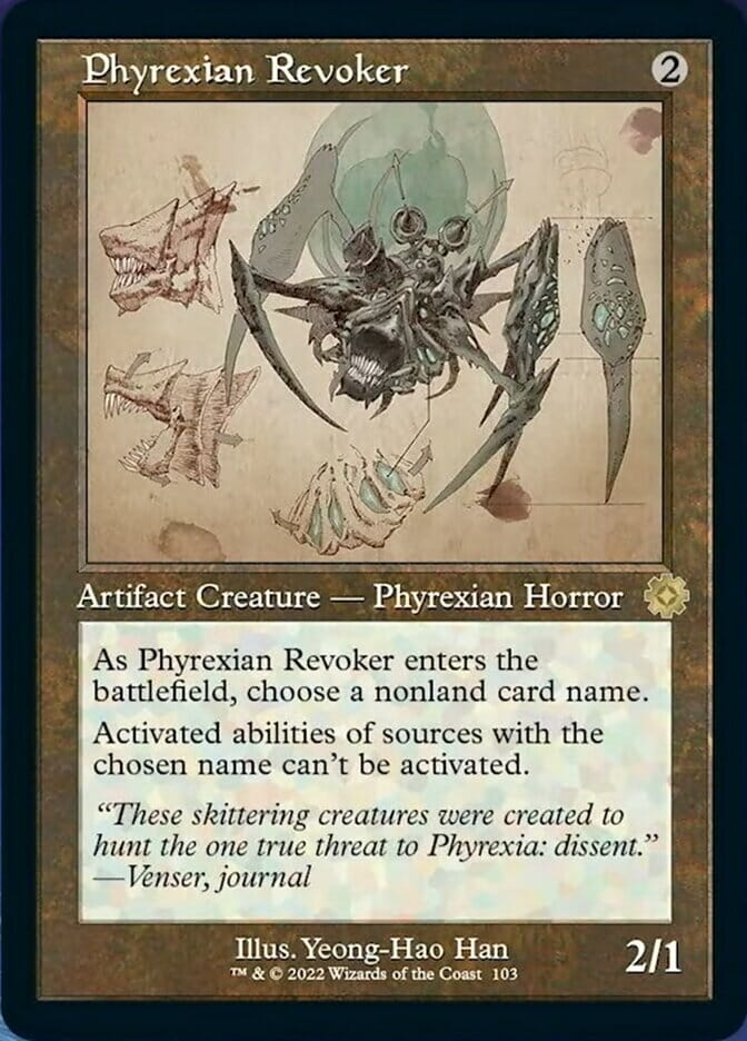 Phyrexian Revoker (Retro Schematic) [The Brothers' War Retro Artifacts] MTG Single Magic: The Gathering  | Multizone: Comics And Games