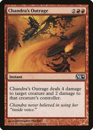 Chandra's Outrage [Magic 2014] MTG Single Magic: The Gathering  | Multizone: Comics And Games