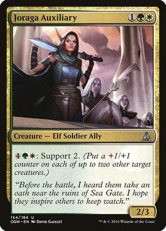 Joraga Auxiliary [Oath of the Gatewatch] MTG Single Magic: The Gathering  | Multizone: Comics And Games