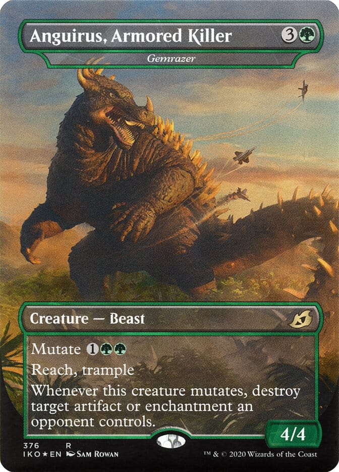 Gemrazer - Anguirus, Armored Killer (Extended Art) [Ikoria: Lair of Behemoths] MTG Single Magic: The Gathering  | Multizone: Comics And Games