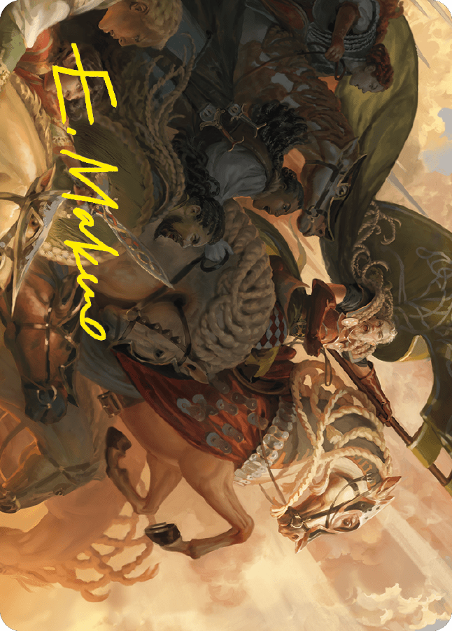 Marshal's Anthem Art Card (Gold-Stamped Signature) [The Lord of the Rings: Tales of Middle-earth Art Series] MTG Single Magic: The Gathering  | Multizone: Comics And Games