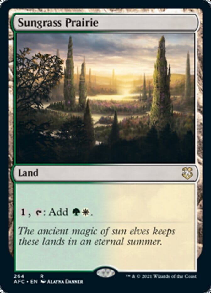 Sungrass Prairie [Dungeons & Dragons: Adventures in the Forgotten Realms Commander] MTG Single Magic: The Gathering  | Multizone: Comics And Games