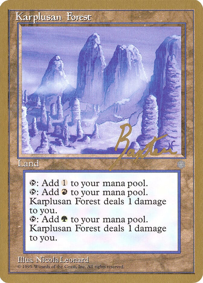 Karplusan Forest (George Baxter) [Pro Tour Collector Set] MTG Single Magic: The Gathering  | Multizone: Comics And Games