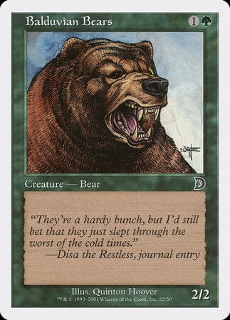 Balduvian Bears [Deckmasters] MTG Single Magic: The Gathering  | Multizone: Comics And Games
