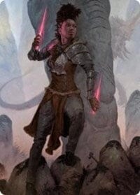 Kaya the Inexorable Art Card [Kaldheim: Art Series] MTG Single Magic: The Gathering  | Multizone: Comics And Games