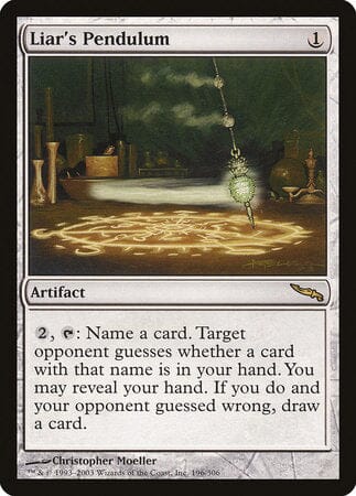 Liar's Pendulum [Mirrodin] MTG Single Magic: The Gathering  | Multizone: Comics And Games