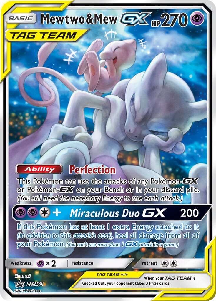 Mewtwo & Mew GX (SM191) [Sun & Moon: Black Star Promos] Pokemon Single Pokémon  | Multizone: Comics And Games