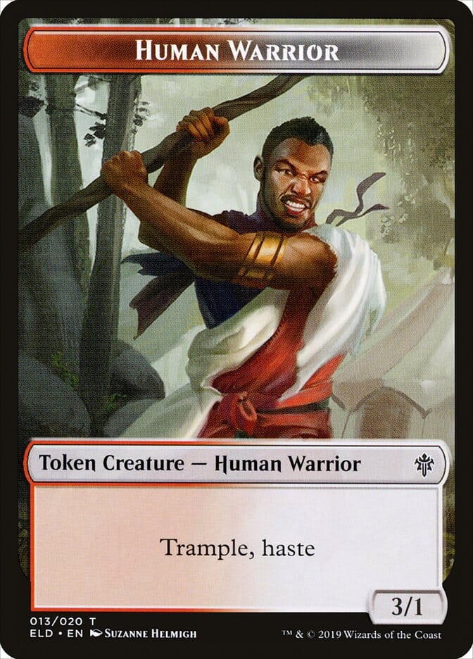 Human Warrior [Throne of Eldraine Tokens] MTG Single Magic: The Gathering  | Multizone: Comics And Games