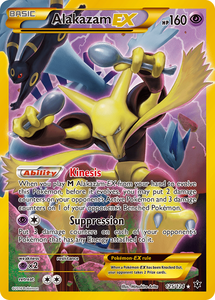 Alakazam EX (125/124) [XY: Fates Collide] Pokemon Single Pokémon  | Multizone: Comics And Games