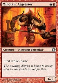 Minotaur Aggressor [Return to Ravnica] MTG Single Magic: The Gathering  | Multizone: Comics And Games