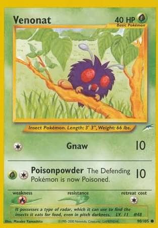 Venonat (90/105) [Neo Destiny Unlimited] Pokemon Single Pokémon  | Multizone: Comics And Games