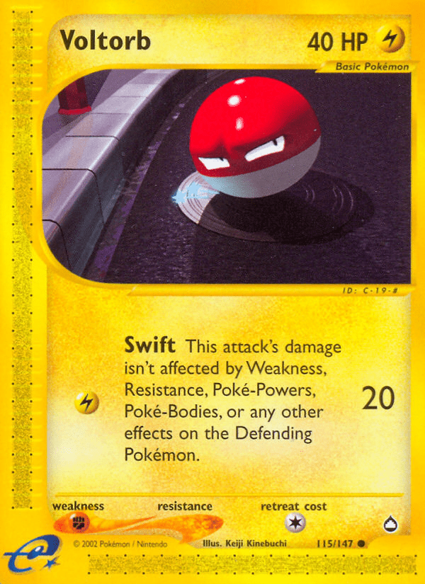 Voltorb (115/147) [Aquapolis] Pokemon Single Pokémon  | Multizone: Comics And Games