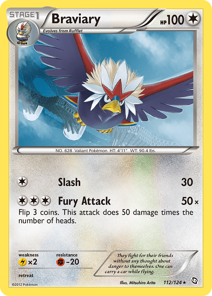 Braviary (112/124) [Black & White: Dragons Exalted] Pokemon Single Pokémon  | Multizone: Comics And Games