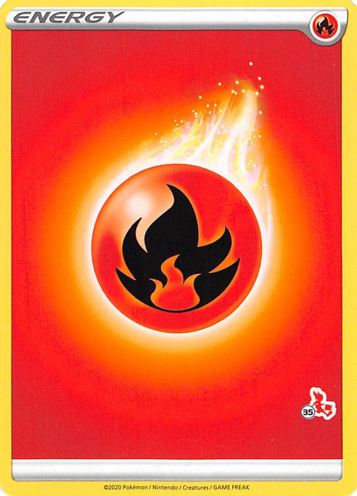 Fire Energy (Cinderace Stamp #35) [Battle Academy 2022] Pokemon Single Pokémon  | Multizone: Comics And Games