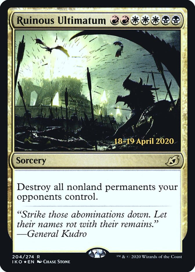 Ruinous Ultimatum [Ikoria: Lair of Behemoths Prerelease Promos] MTG Single Magic: The Gathering  | Multizone: Comics And Games