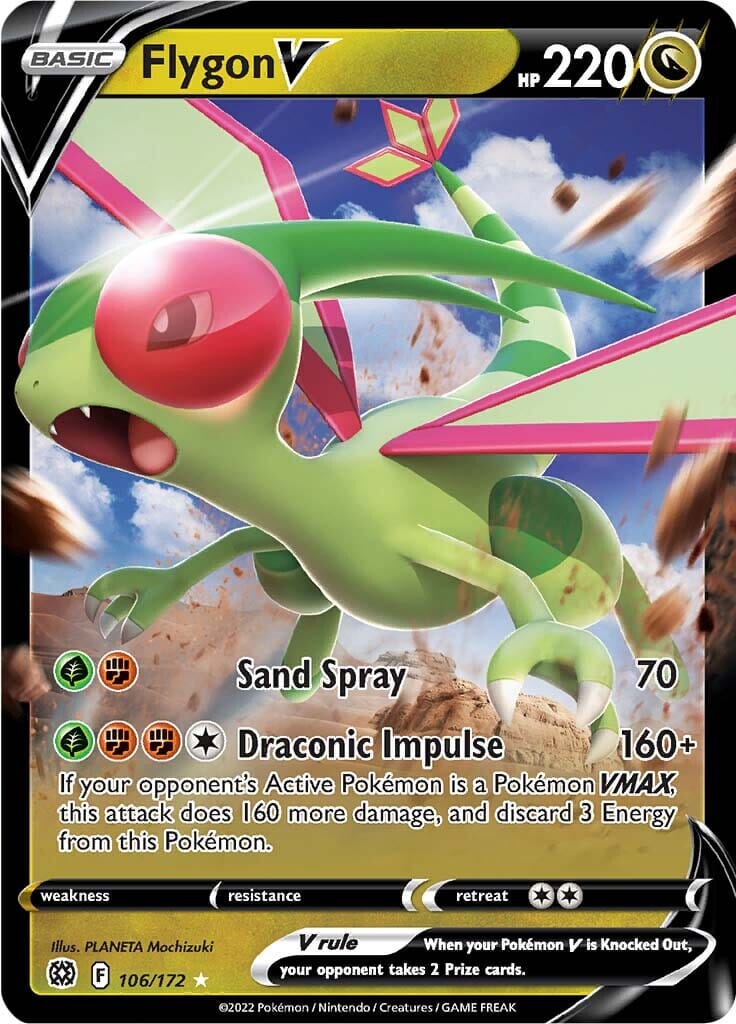 Flygon V (106/172) [Sword & Shield: Brilliant Stars] Pokemon Single Pokémon  | Multizone: Comics And Games