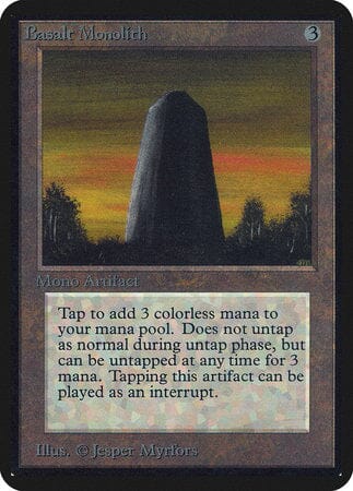 Basalt Monolith [Limited Edition Alpha] MTG Single Magic: The Gathering  | Multizone: Comics And Games
