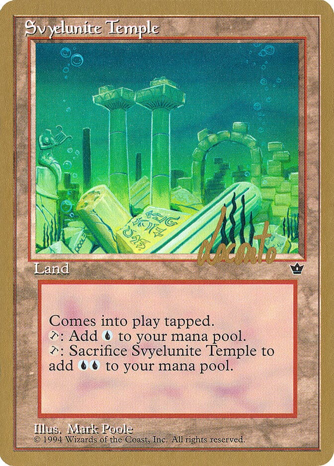 Svyelunite Temple (Michael Loconto) [Pro Tour Collector Set] MTG Single Magic: The Gathering  | Multizone: Comics And Games