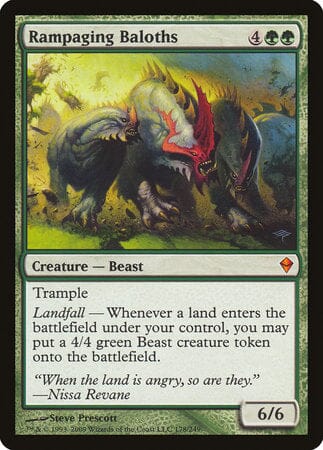 Rampaging Baloths [Zendikar] MTG Single Magic: The Gathering  | Multizone: Comics And Games