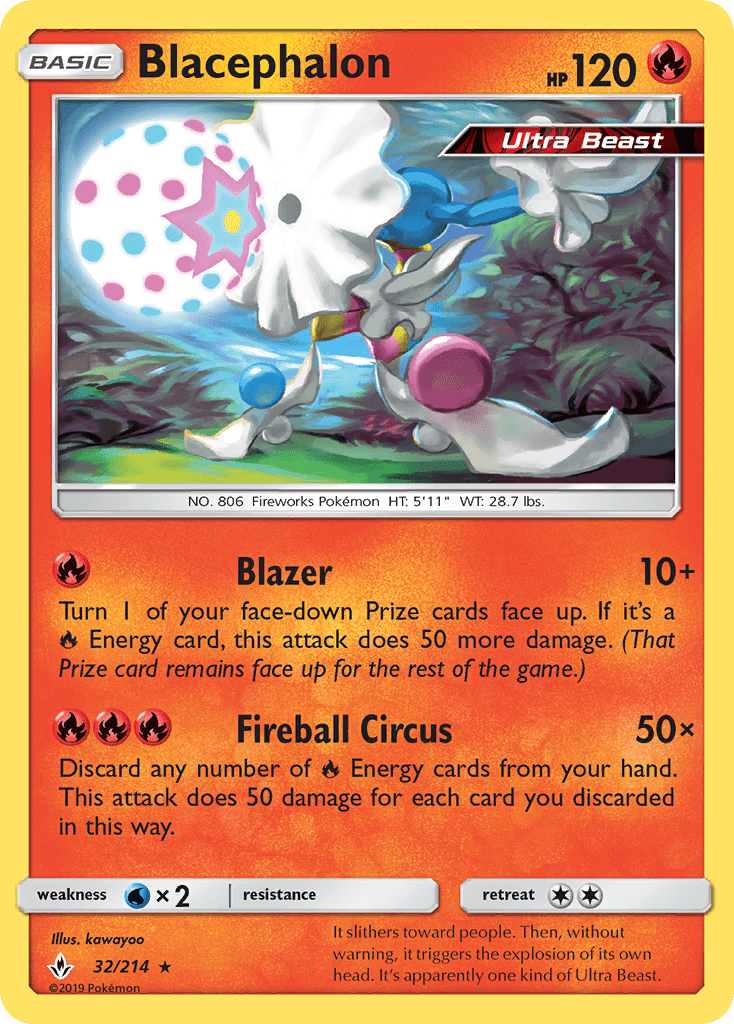 Blacephalon (32/214) [Sun & Moon: Unbroken Bonds] Pokemon Single Pokémon  | Multizone: Comics And Games