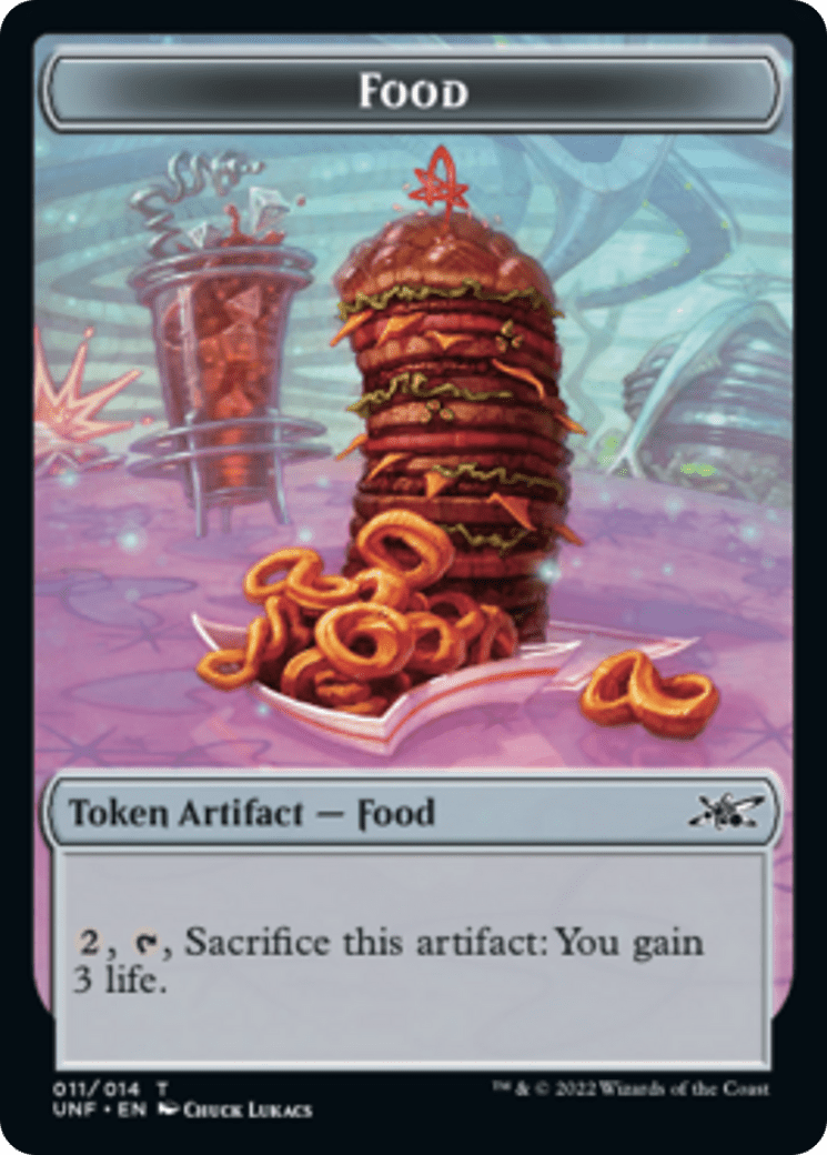 Squirrel // Food (011) Double-sided Token [Unfinity Tokens] MTG Single Magic: The Gathering  | Multizone: Comics And Games