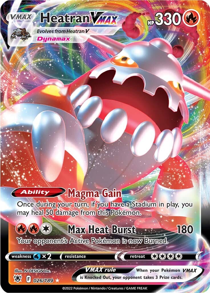 Heatran VMAX (026/189) [Sword & Shield: Astral Radiance] Pokemon Single Pokémon  | Multizone: Comics And Games