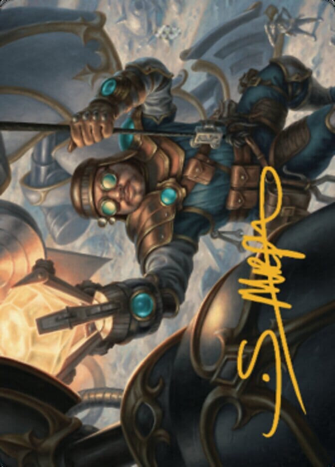 Powerstone Engineer Art Card (Gold-Stamped Signature) [The Brothers' War Art Series] MTG Single Magic: The Gathering  | Multizone: Comics And Games