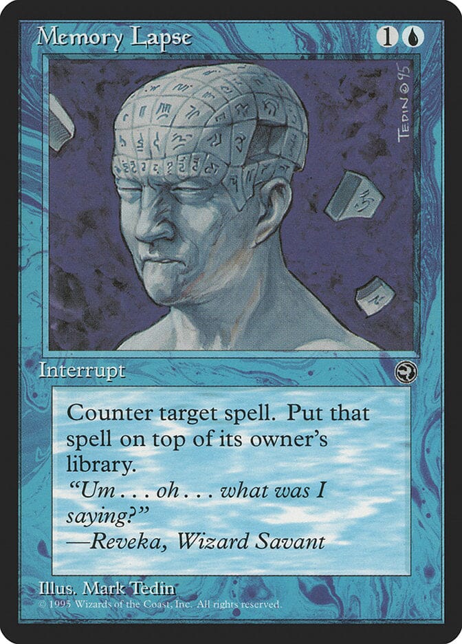 Memory Lapse (Reveka Flavor Text) [Homelands] MTG Single Magic: The Gathering  | Multizone: Comics And Games