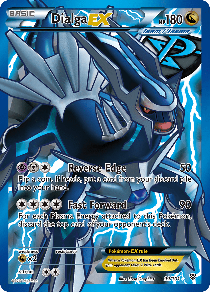 Dialga EX (99/101) [Black & White: Plasma Blast] Pokemon Single Pokémon  | Multizone: Comics And Games