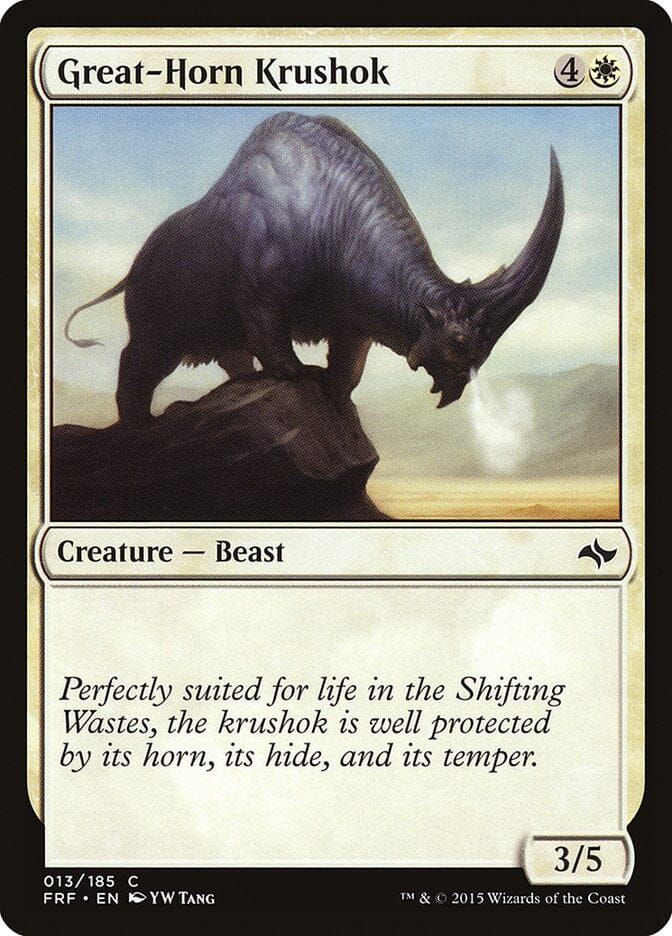Great-Horn Krushok [Fate Reforged] MTG Single Magic: The Gathering  | Multizone: Comics And Games