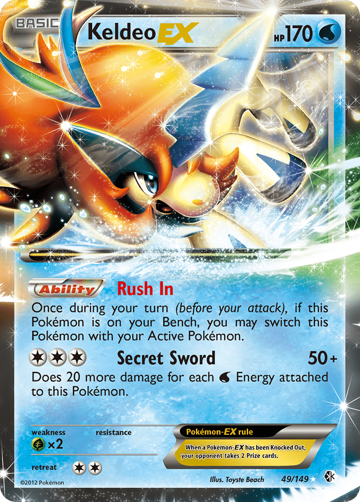 Keldeo EX (49/149) [Black & White: Boundaries Crossed] Pokemon Single Pokémon  | Multizone: Comics And Games