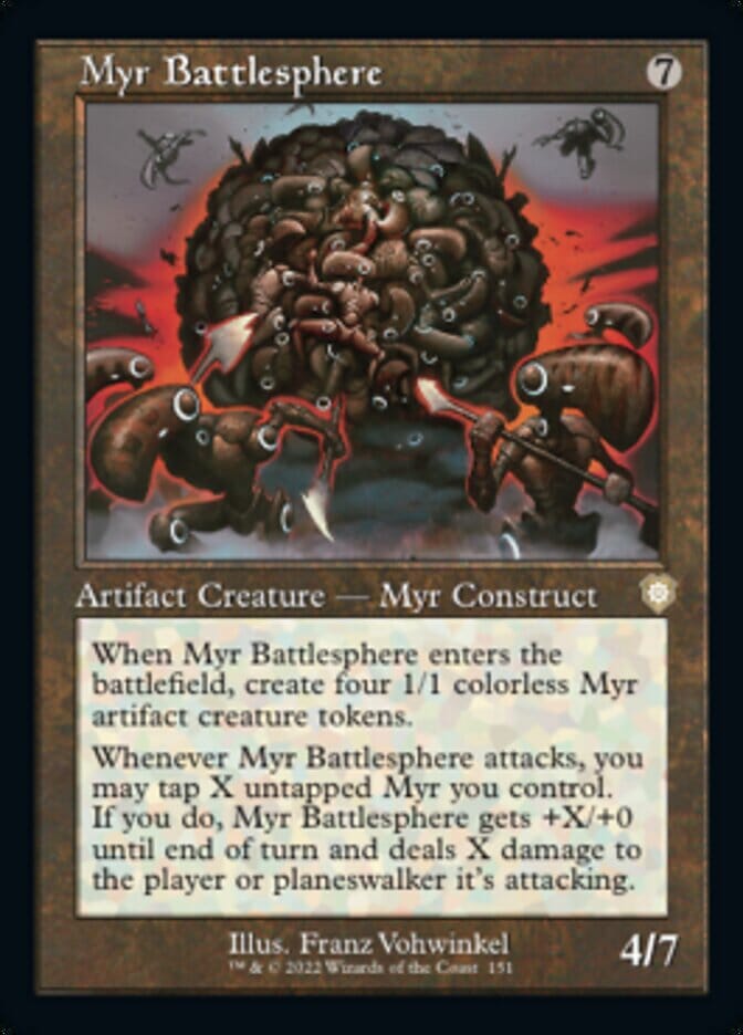 Myr Battlesphere (Retro) [The Brothers' War Commander] MTG Single Magic: The Gathering  | Multizone: Comics And Games